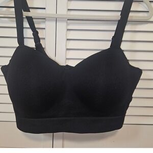 Truekind Daily Comfort Wireless Shaper Bra Black Sz XL Seamless Smoothing 10210